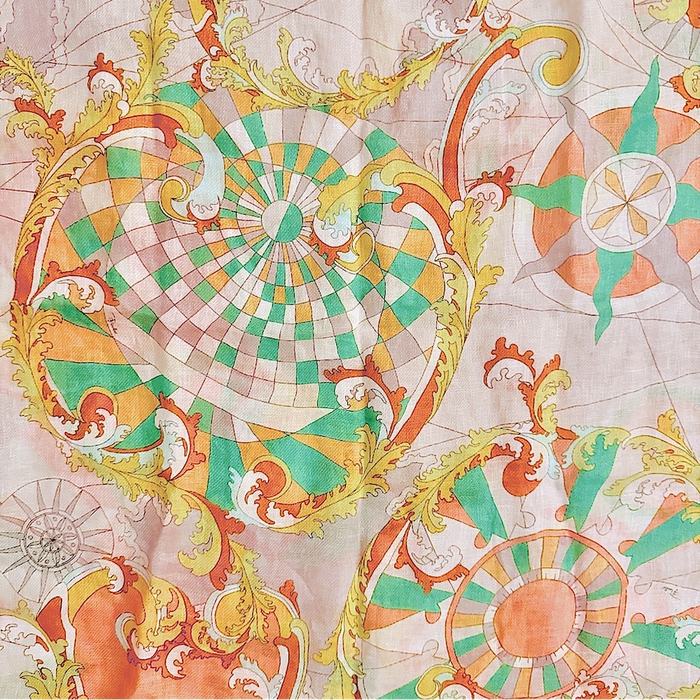 Vintage Emilio Pucci Nautical Print Scarf